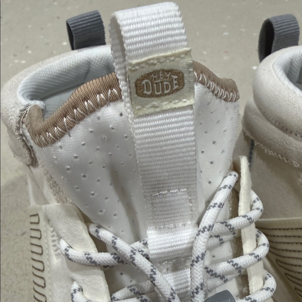 Hey Dude Cream and White Women's Sneakers - Picture 9 of 14